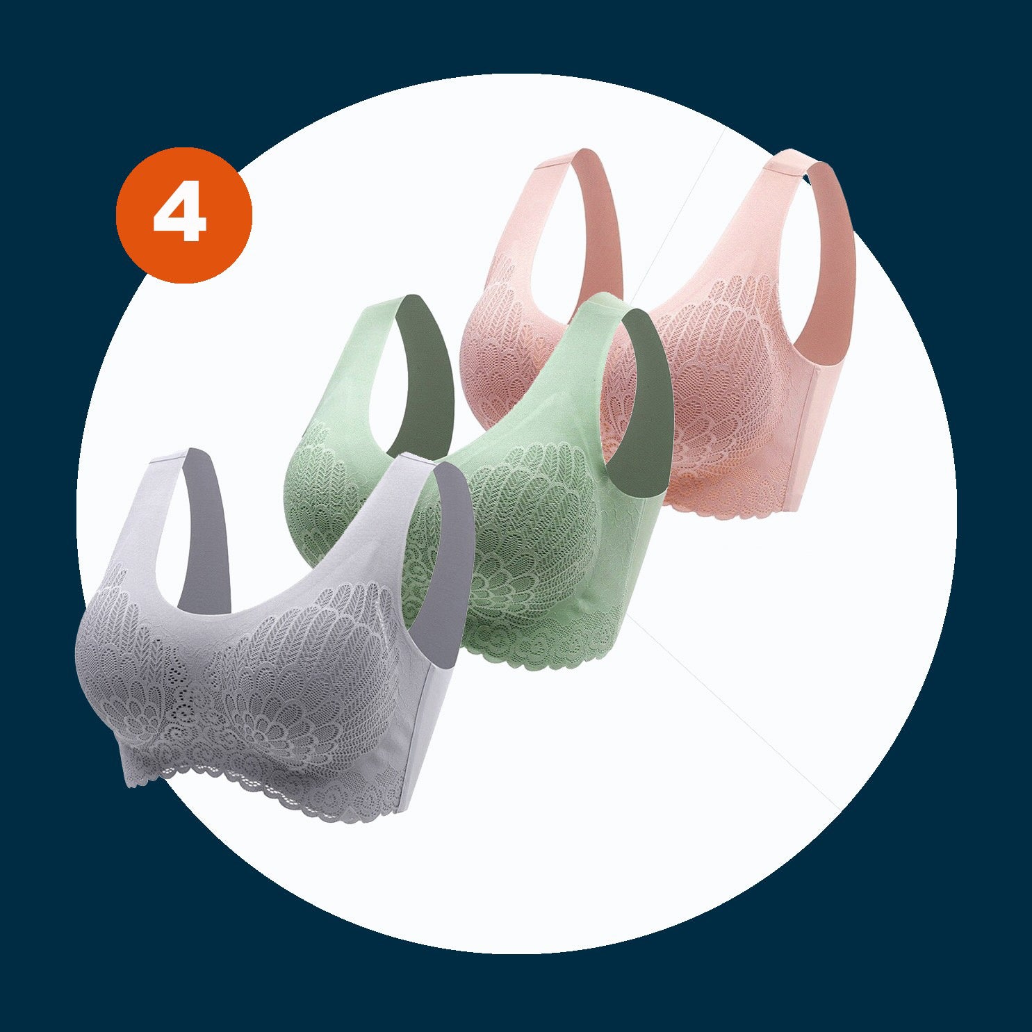 Non-Marking Underwear Female Angel Wings No Steel Ring Gather Bra