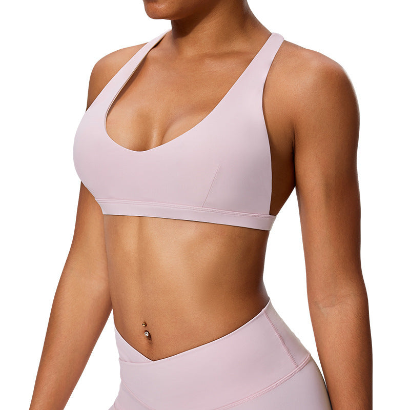 Halterneck Vest Yoga Fitness Training Top Bra