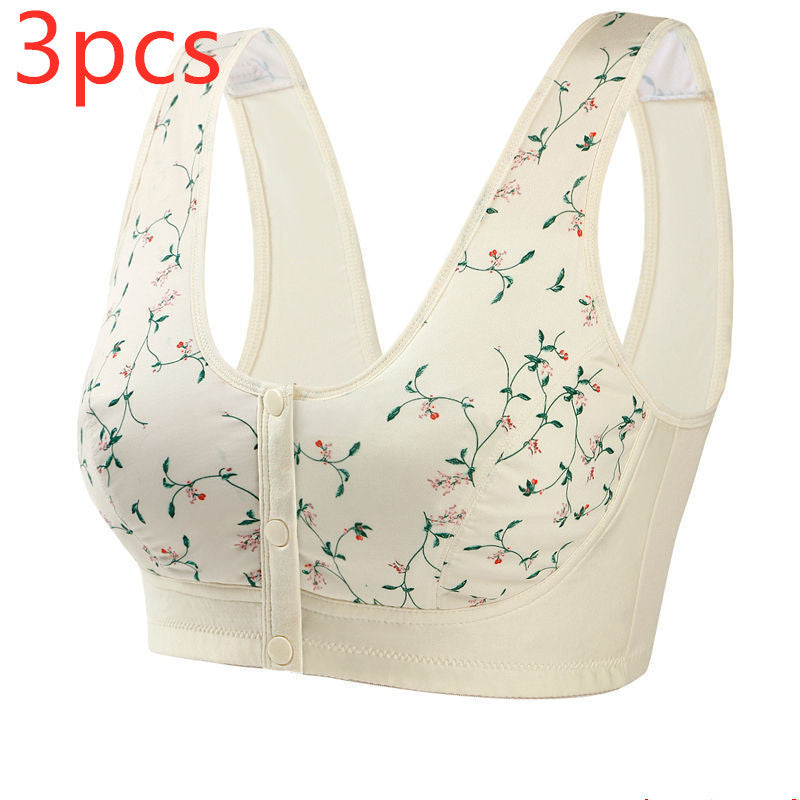 Bra Without Steel Ring Front Button Vest