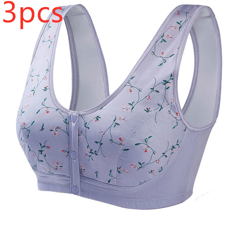 Bra Without Steel Ring Front Button Vest