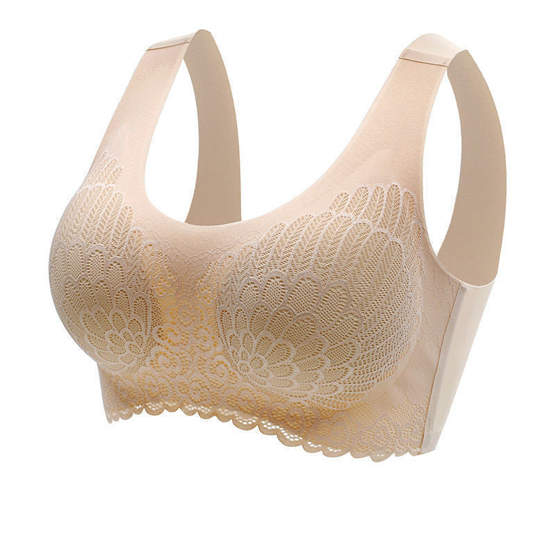 Non-Marking Underwear Female Angel Wings No Steel Ring Gather Bra