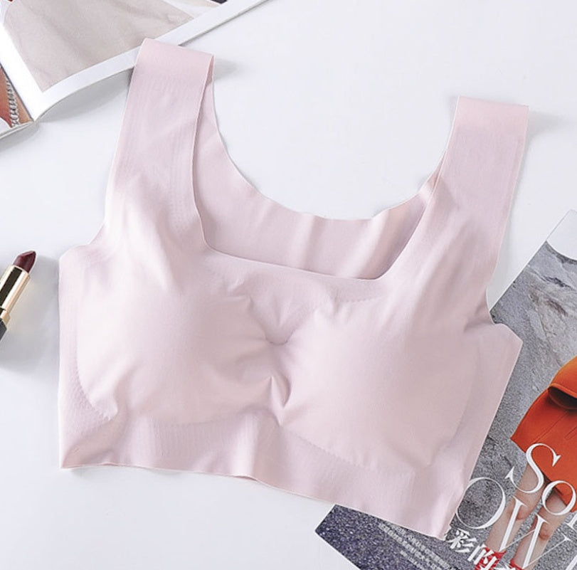No Trace Adhesive Bra Gathered No Steel Ring Sports Vest Female