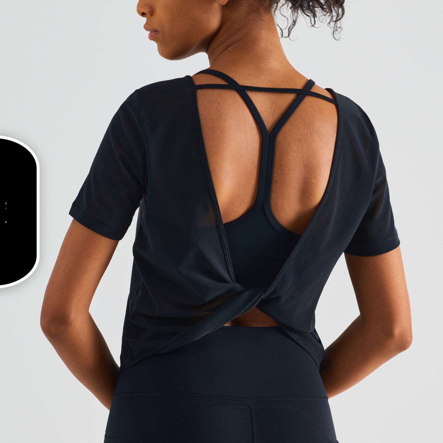 Thin European And American Slim Loose Casual Backless Fitness Sports Top