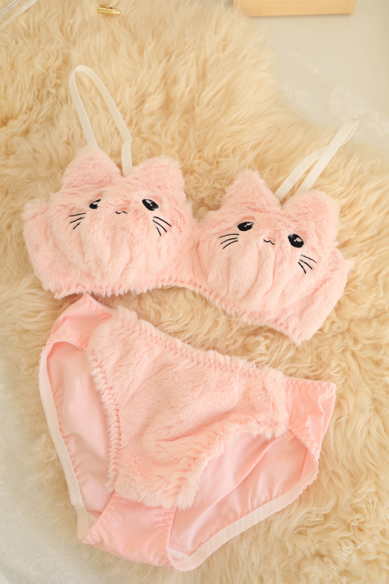 Cute Bear Pure Want To Show Big Plush Underwear Suit Comfortable Wireless
