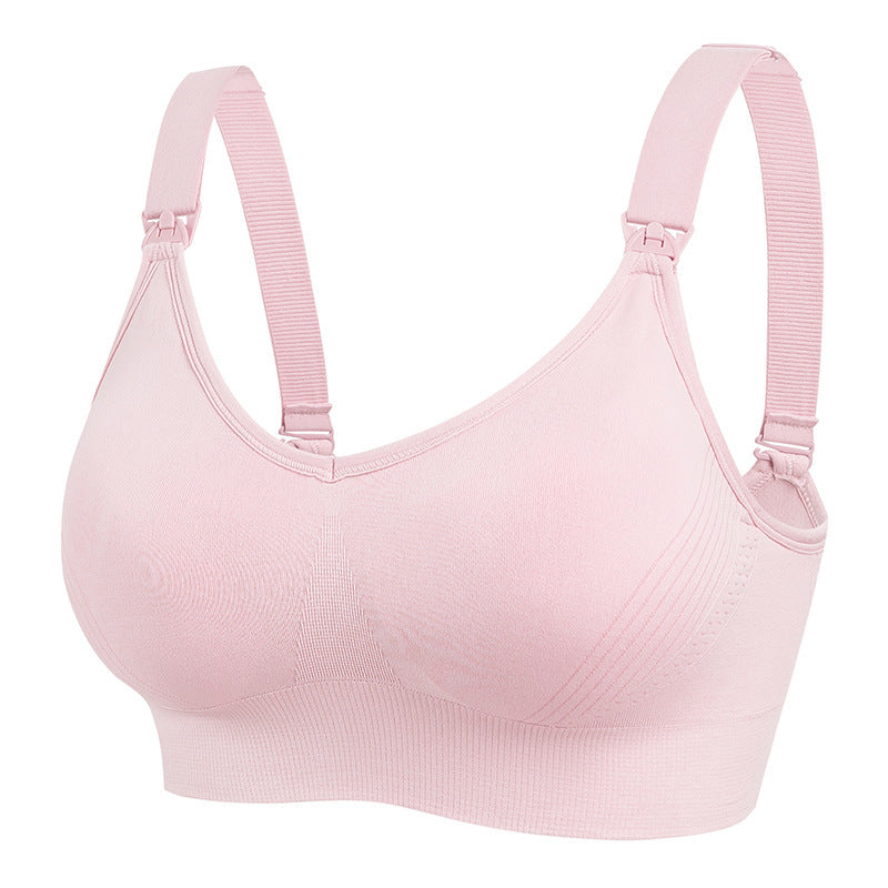Women's Push Up And Anti-sagging Buckle Wireless Nursing Bra