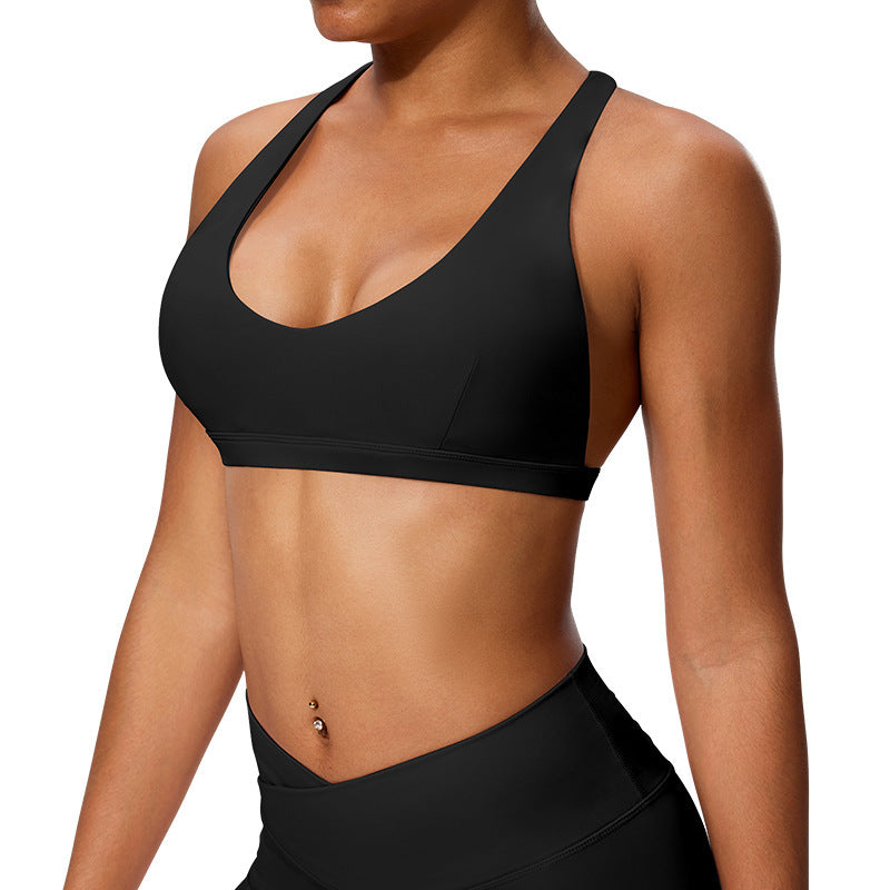 Halterneck Vest Yoga Fitness Training Top Bra