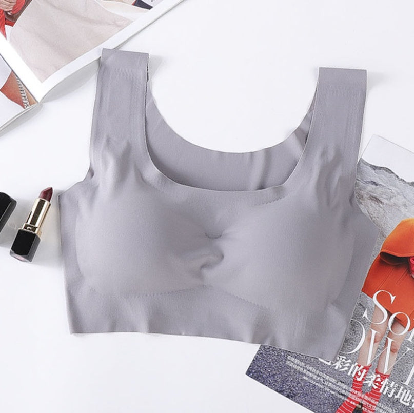 No Trace Adhesive Bra Gathered No Steel Ring Sports Vest Female