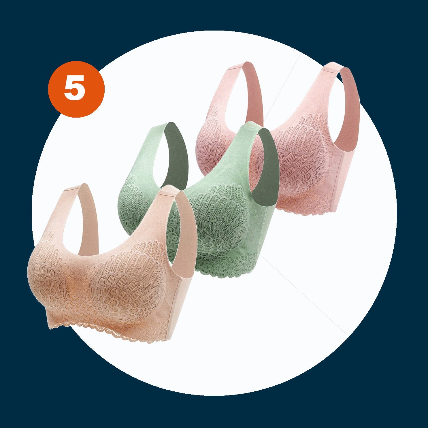 Non-Marking Underwear Female Angel Wings No Steel Ring Gather Bra