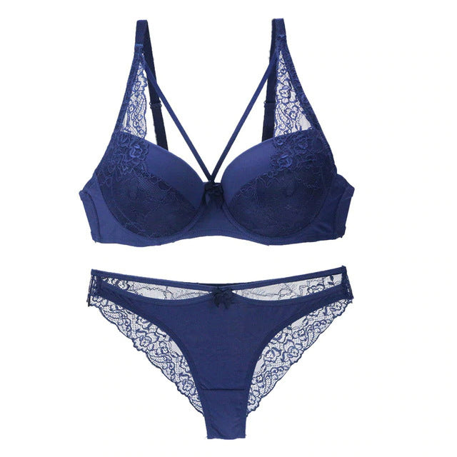 Women's Lace Bra Panties Set
