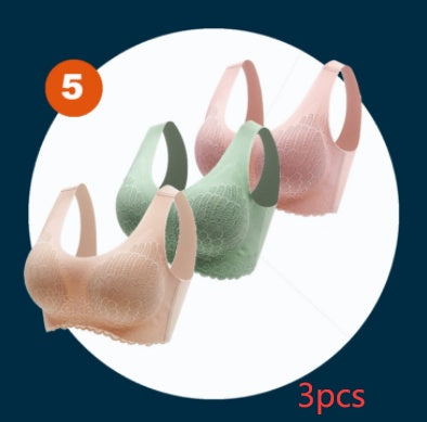 Non-Marking Underwear Female Angel Wings No Steel Ring Gather Bra