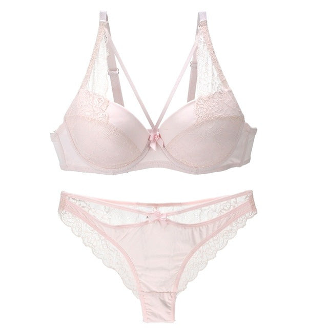 Women's Lace Bra Panties Set