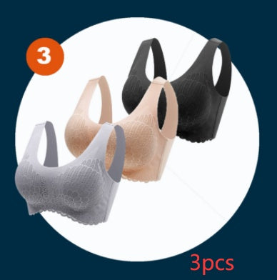 Non-Marking Underwear Female Angel Wings No Steel Ring Gather Bra