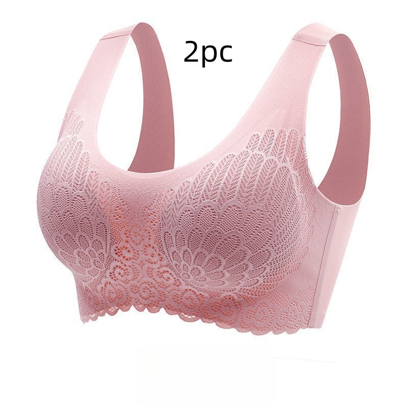 Non-Marking Underwear Female Angel Wings No Steel Ring Gather Bra