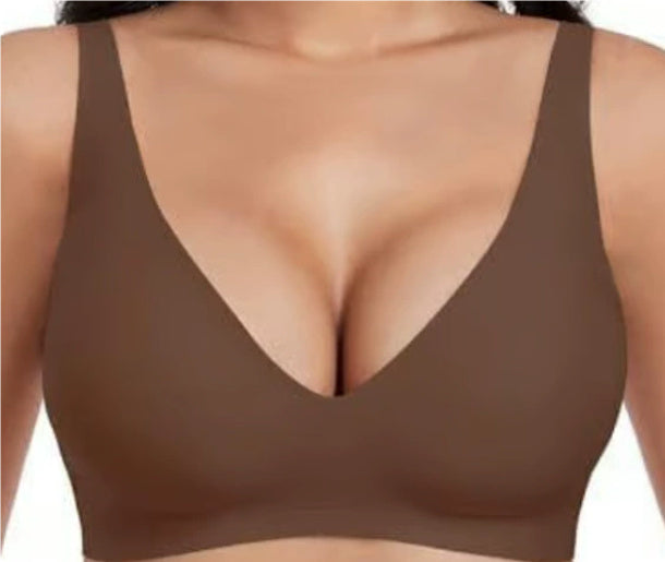 No Steel Ring Gathering Bra Seamless