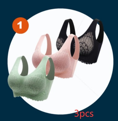 Non-Marking Underwear Female Angel Wings No Steel Ring Gather Bra