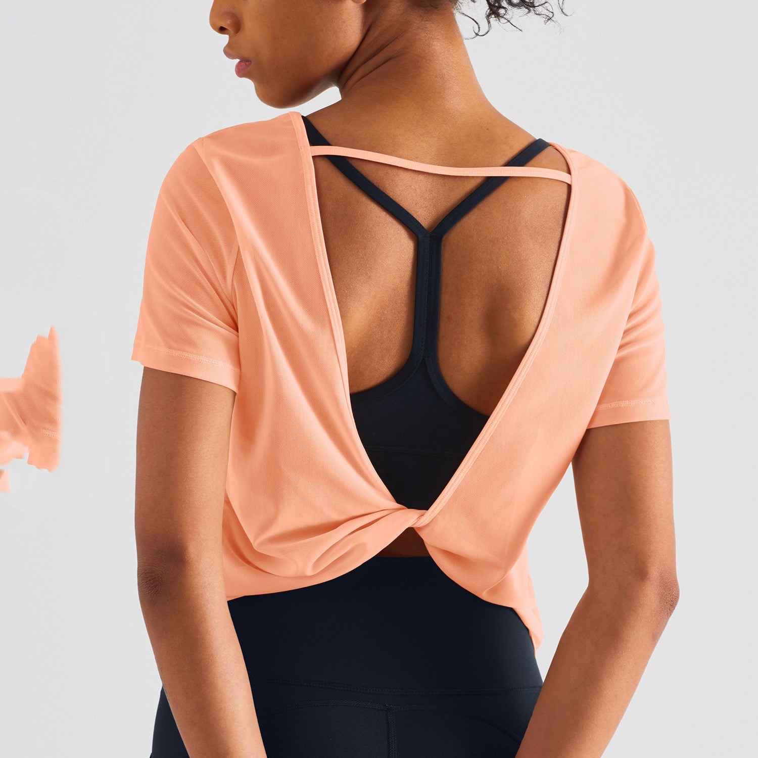 Thin European And American Slim Loose Casual Backless Fitness Sports Top