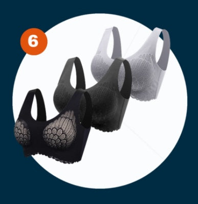 Non-Marking Underwear Female Angel Wings No Steel Ring Gather Bra