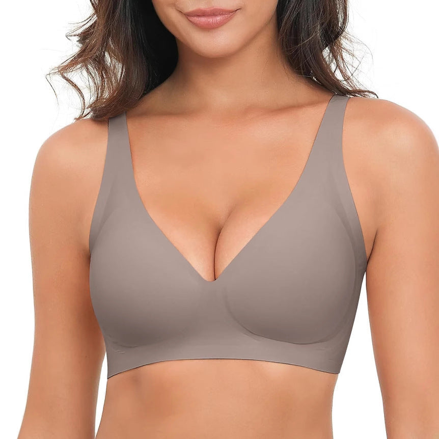 No Steel Ring Gathering Bra Seamless