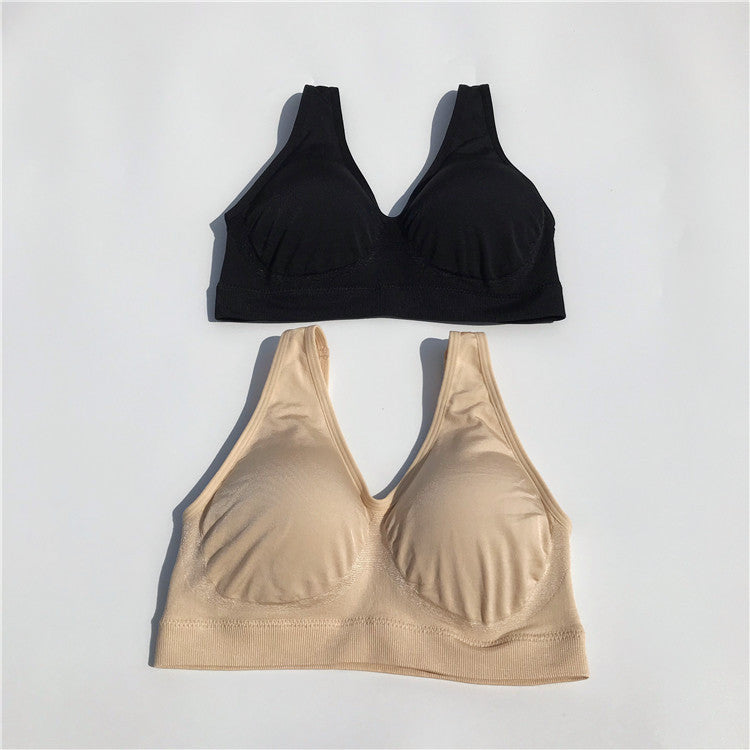 Yoga Luck Running Double-layer Small Vest Aunt No Steel Ring Underwear Sleeping Bra