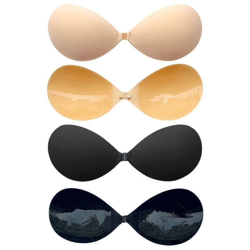 Thickened Seamless Push Up Small Breast Size Exaggerating Bra Silicone Nipple Sticker