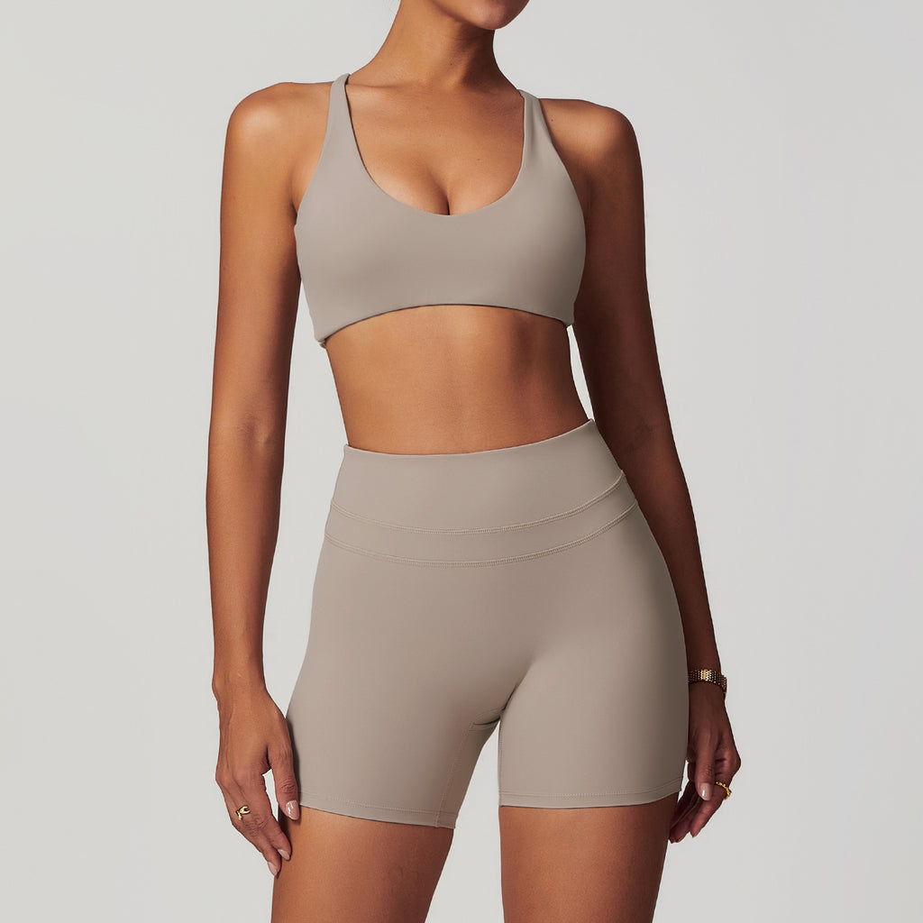 Brushed Tight Back Yoga Bra For Women Workout Exercise Underwear