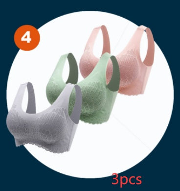 Non-Marking Underwear Female Angel Wings No Steel Ring Gather Bra