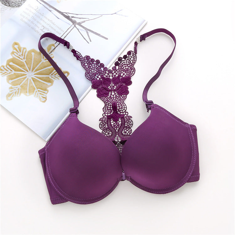 Front Closure Y-type Beauty Back Girls Push Up Bra