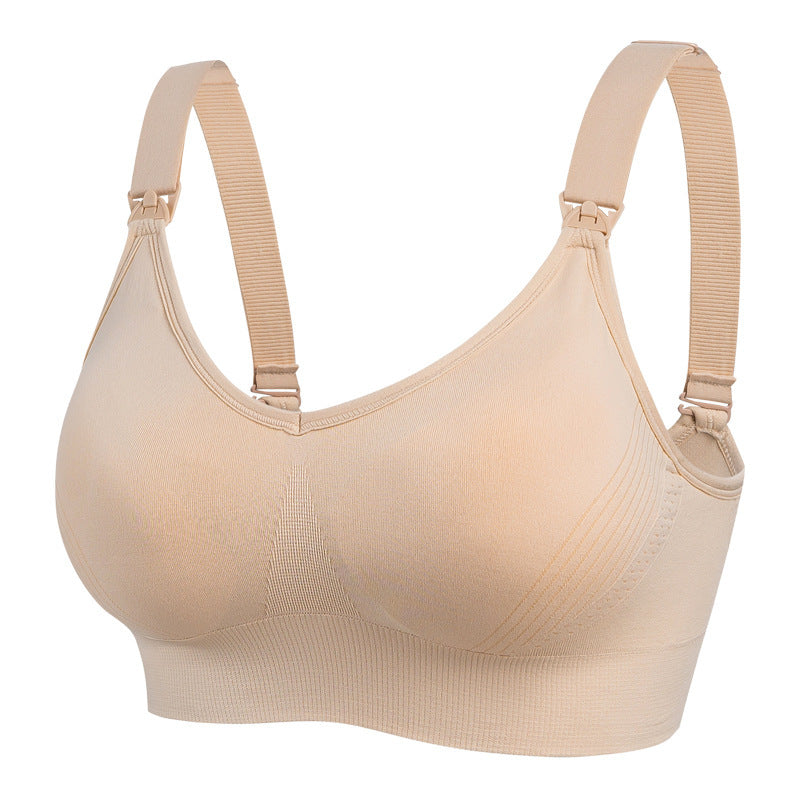 Women's Push Up And Anti-sagging Buckle Wireless Nursing Bra