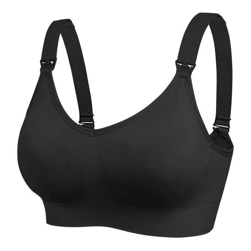 Women's Push Up And Anti-sagging Buckle Wireless Nursing Bra