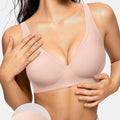 Women's Seamless Brassiere Deep V Without Steel Ring