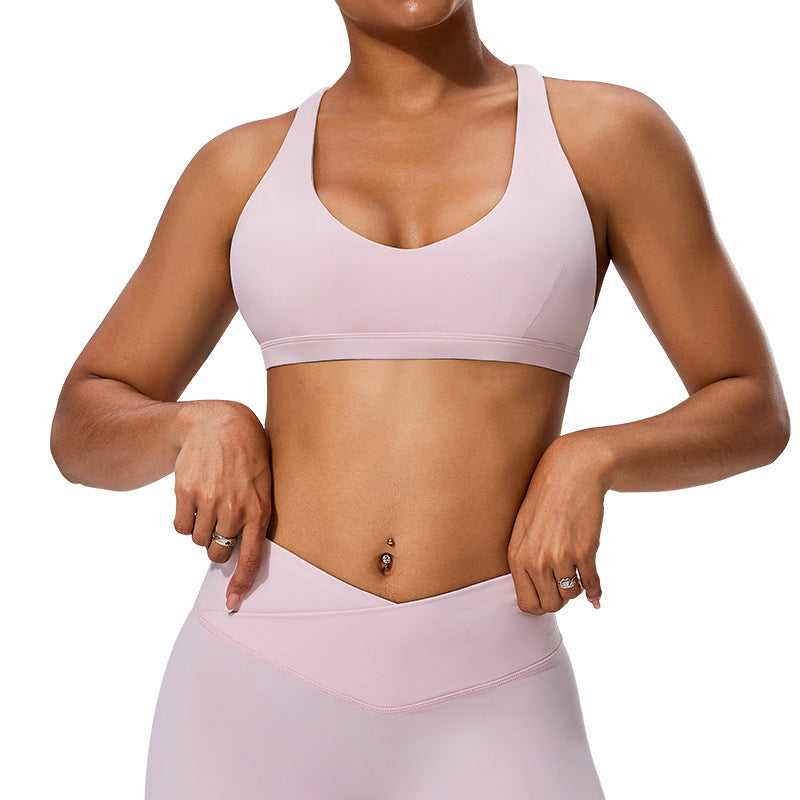 Halterneck Vest Yoga Fitness Training Top Bra