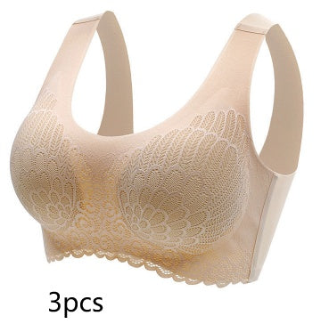 Non-Marking Underwear Female Angel Wings No Steel Ring Gather Bra