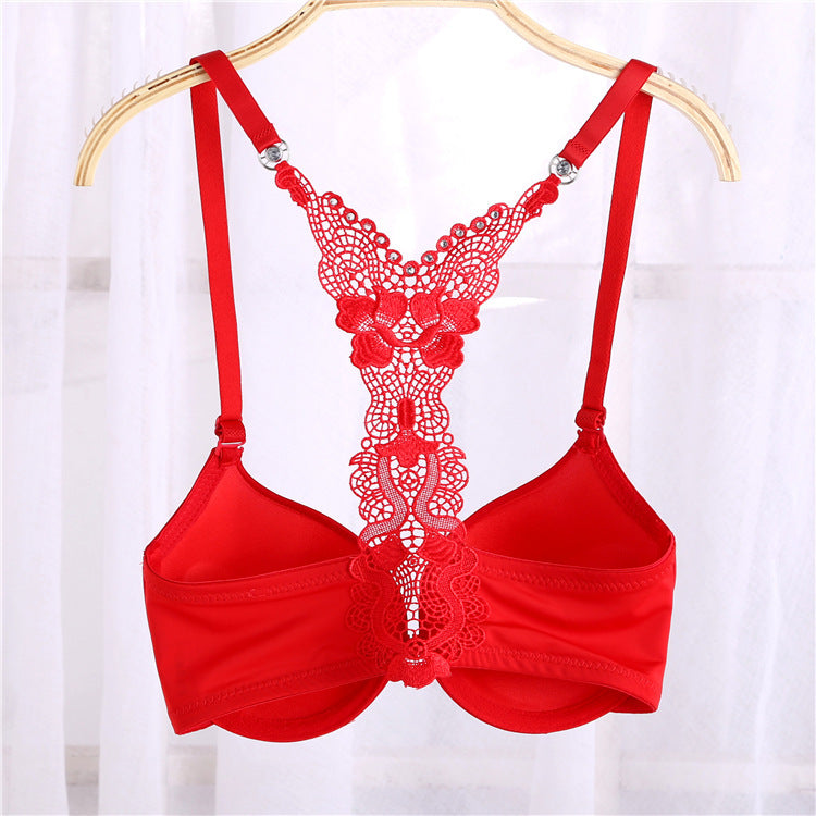 Front Closure Y-type Beauty Back Girls Push Up Bra