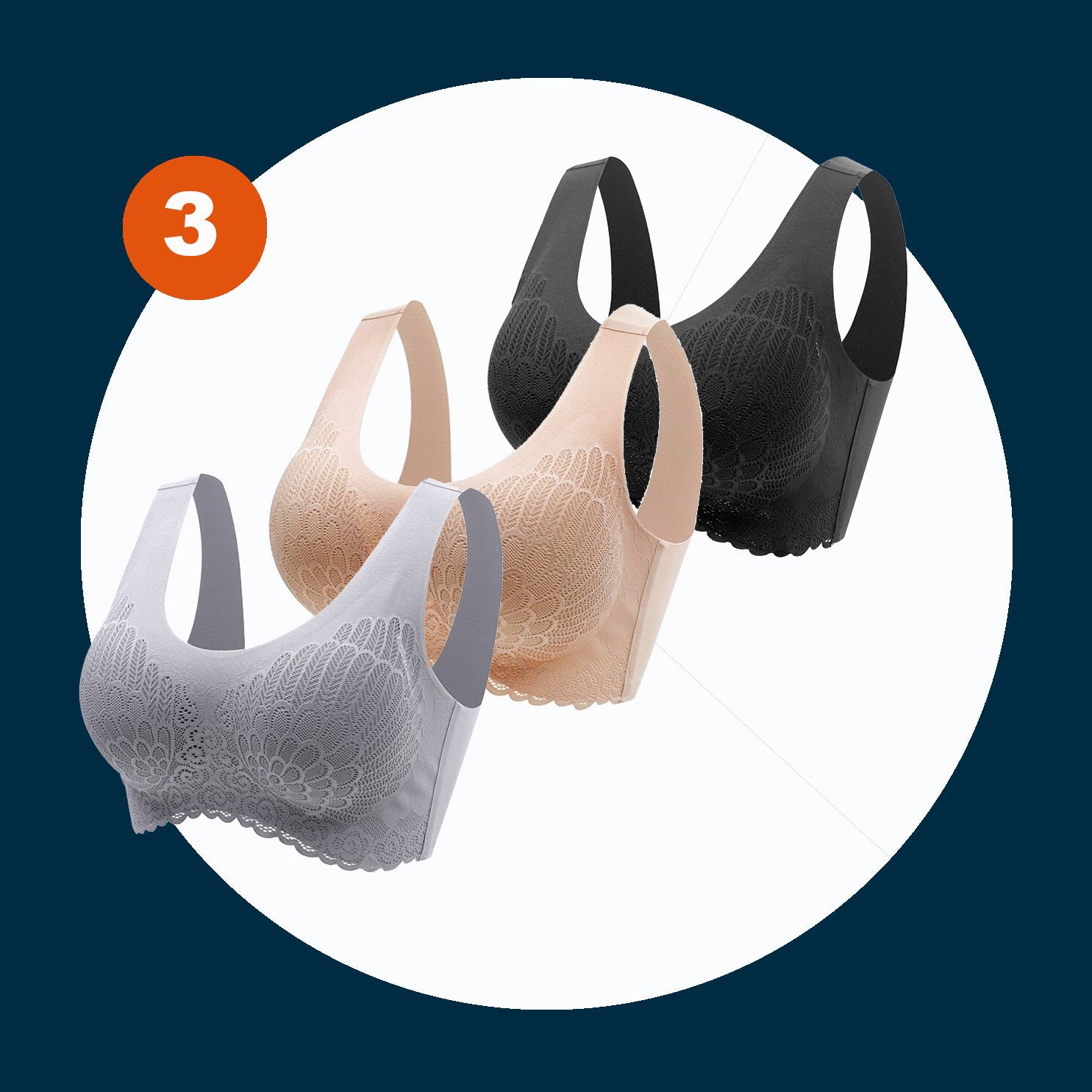 Non-Marking Underwear Female Angel Wings No Steel Ring Gather Bra