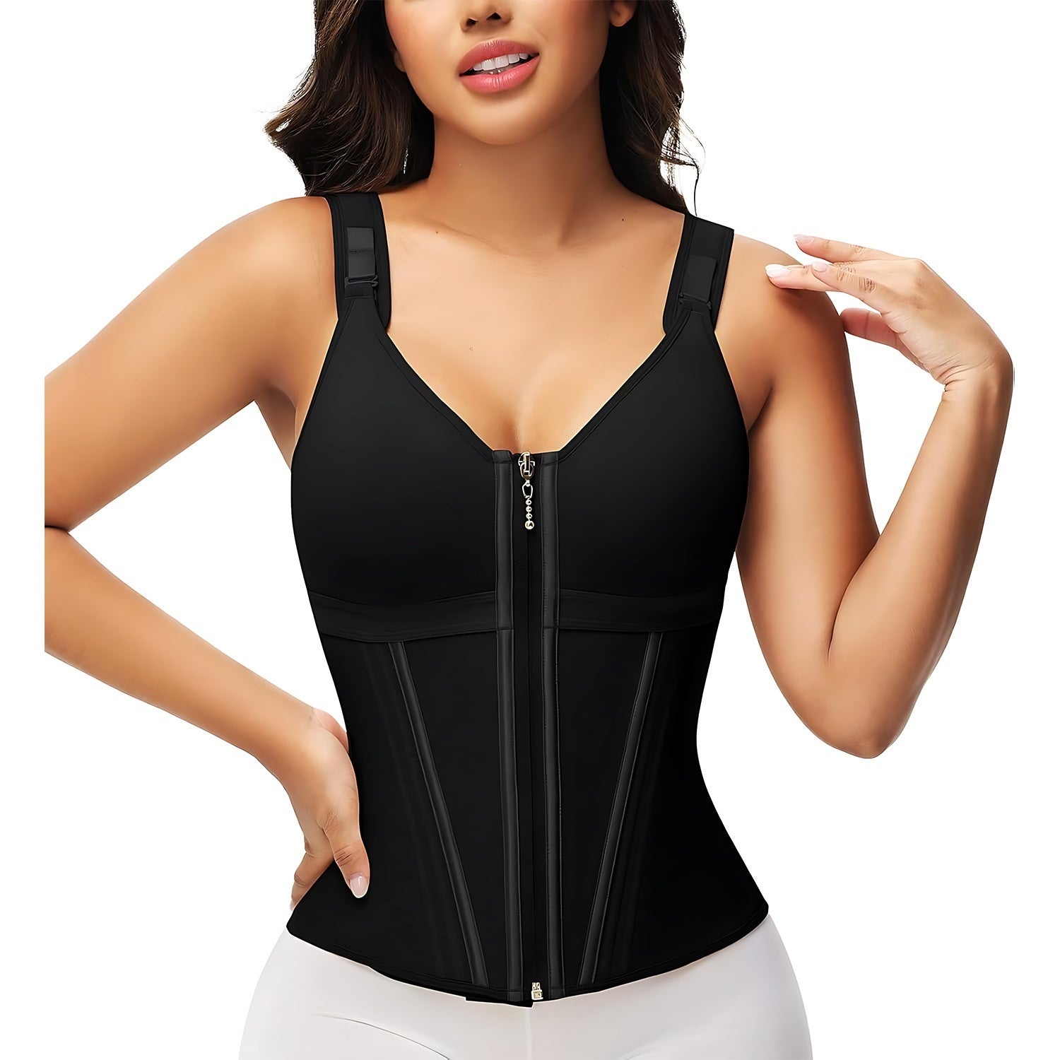 Women's Belly Tuck Shapewear Three-breasted Vest Top
